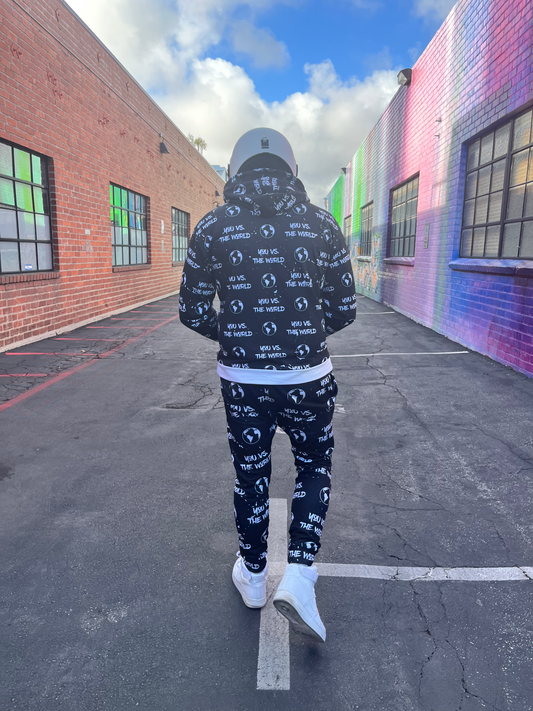 (Full Tracksuit) You Vs. The World All Over Print Tracksuit (Purple & Black)