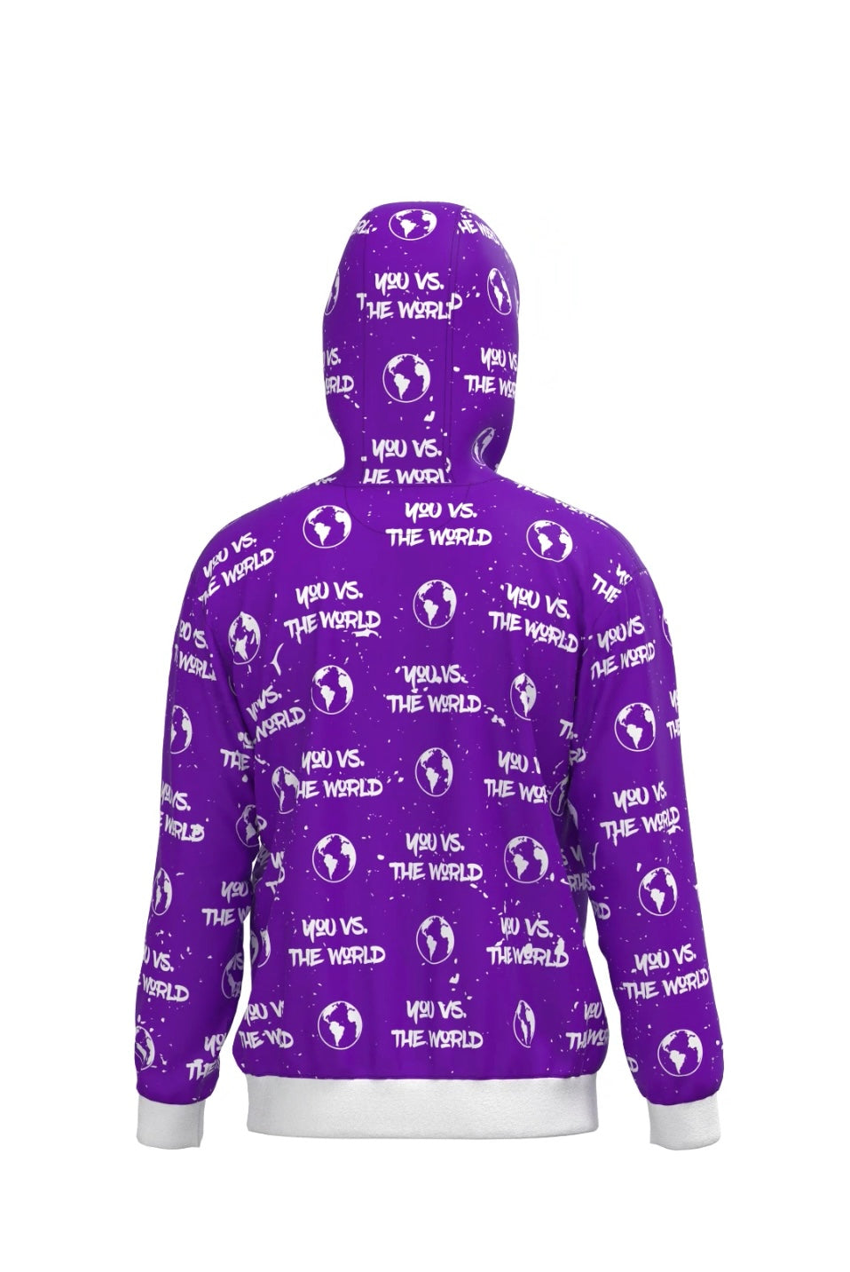 You Vs. The World All Over Print Hoodie (Purple)