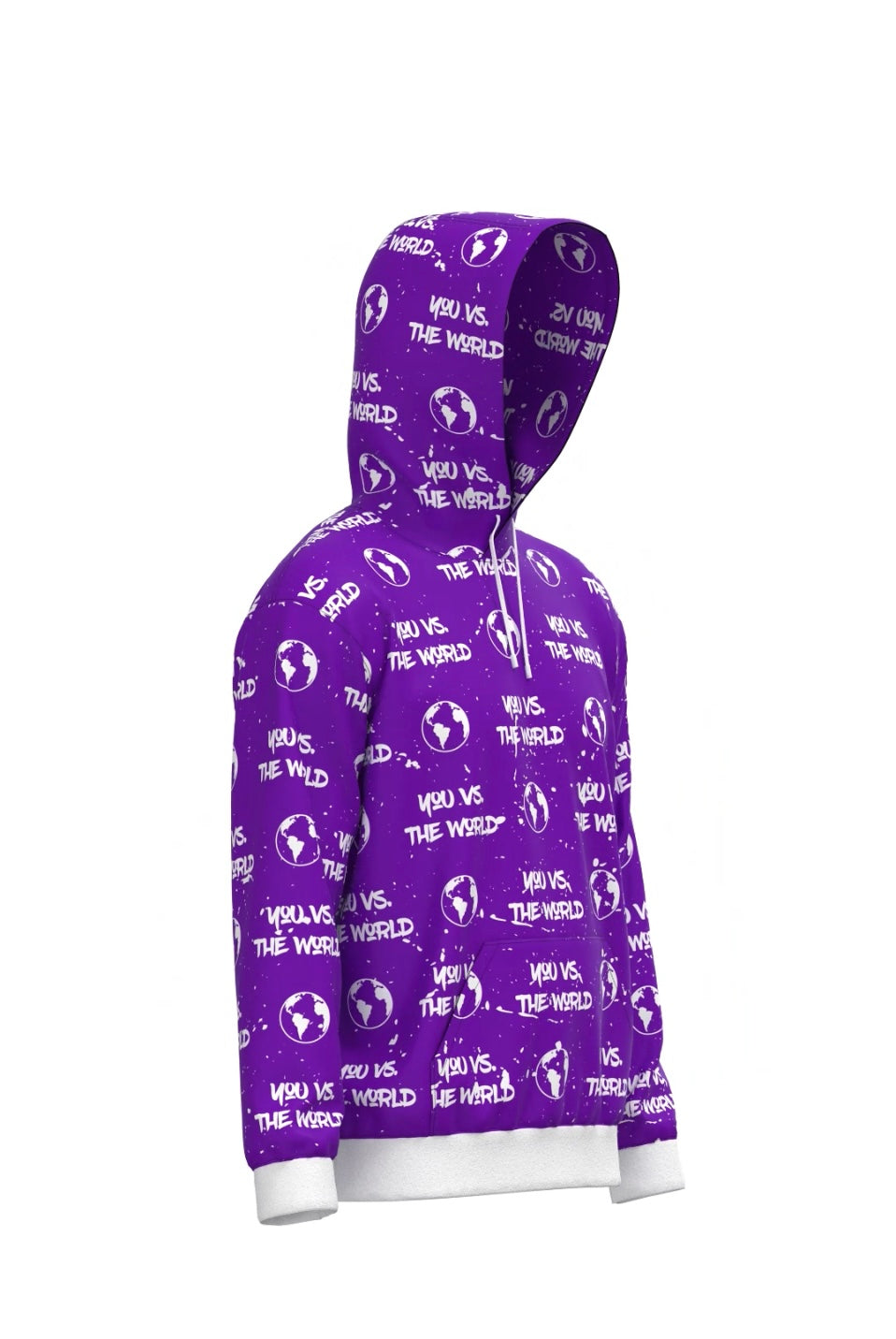 You Vs. The World All Over Print Hoodie (Purple)