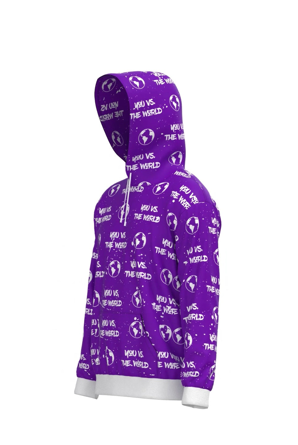 You Vs. The World All Over Print Hoodie (Purple)