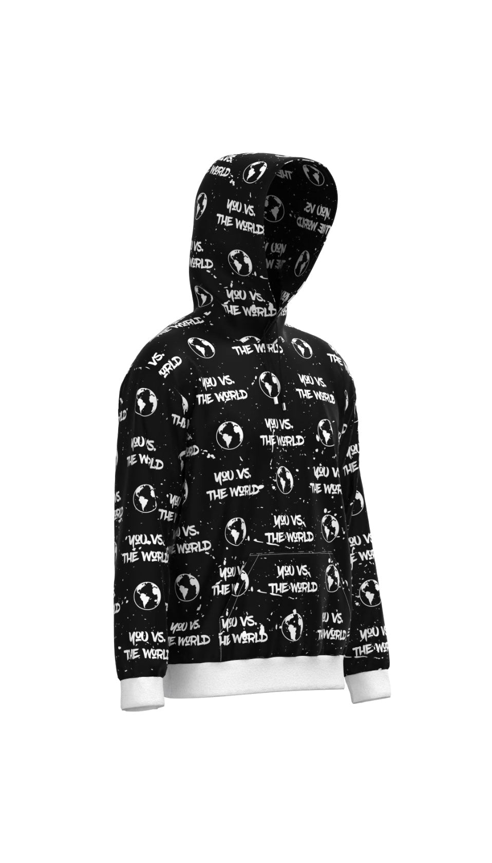 You Vs. The World All Over Print Hoodie (Black)