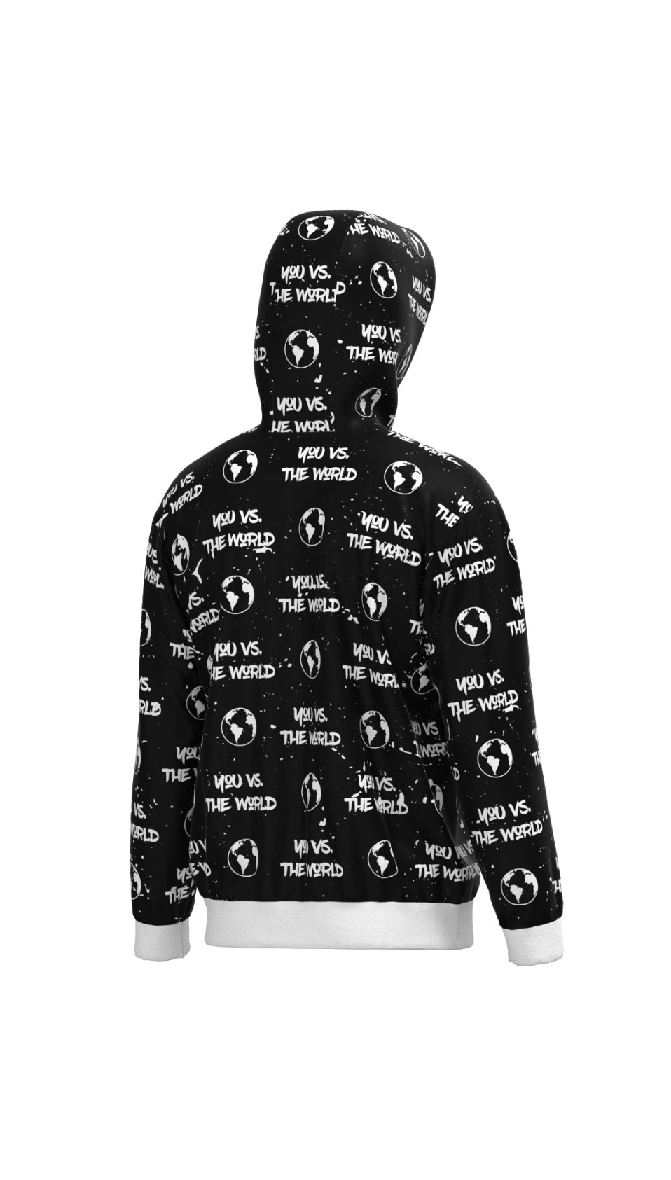 You Vs. The World All Over Print Hoodie (Black)